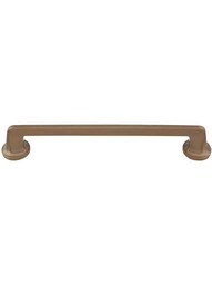 Northport Round Base Pull - 8 inch Center-to-Center in Brushed Bronze.